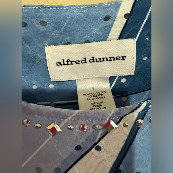 NWOT Alfred Dunner Size L Women’s Blouse - Picture 3 of 8